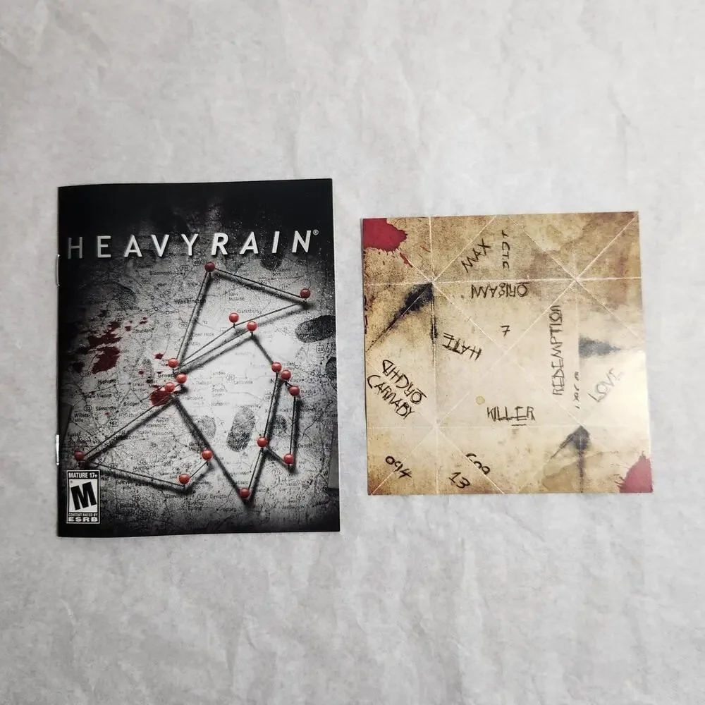 PS3 Heavy Rain Director's Cut Greatest Hits CIB 2009 Sony PlayStation Pre-owned